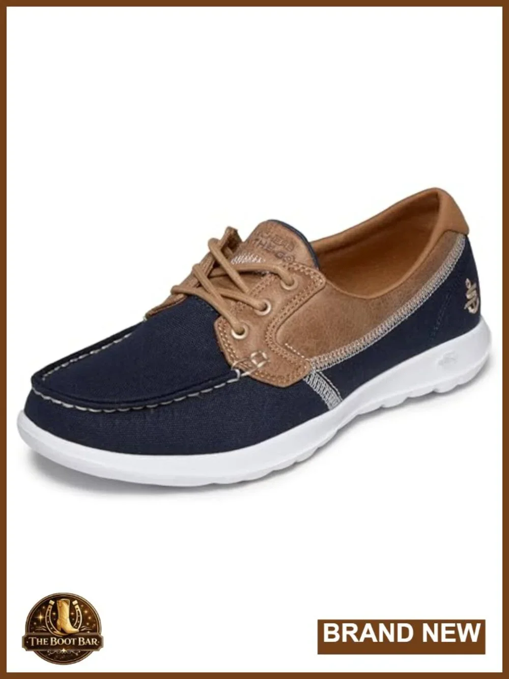 Canvas Boat Shoe with Goga Max Insole - Lightweight Machine Washable